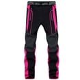 thumbnail image 4 of Snow Pants women Insulated Snow Overalls Solid Color Pocket Trousers Pants, 4 of 9