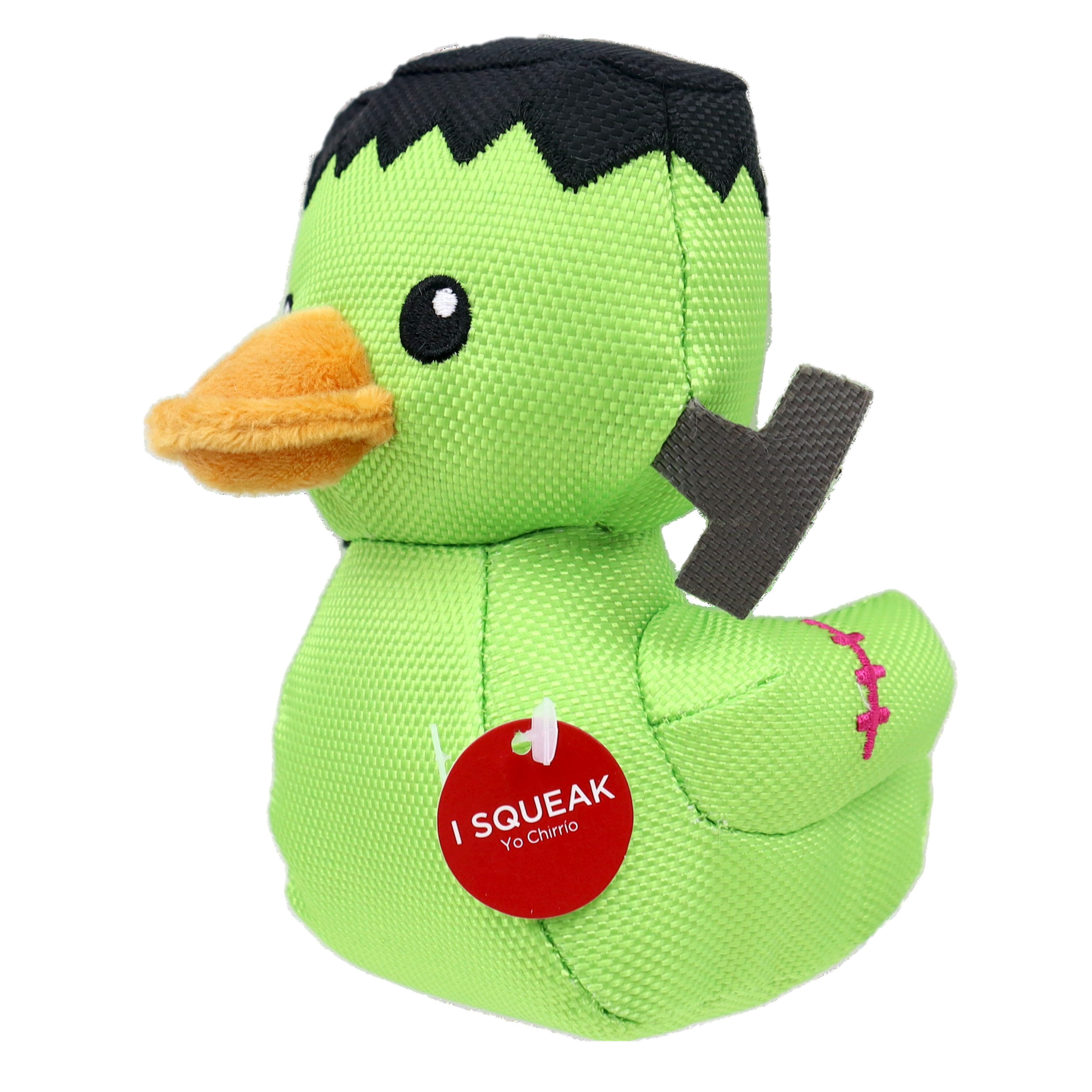 Vibrant Life Halloween Jouet pour chien en peluche grinçante de 5.5 pouces, Canard Frankenstein