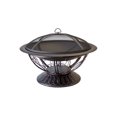 thumbnail image 1 of AZ Patio Heaters Hiland Round Wood Burning Fire Pit with Scroll Design, 1 of 2