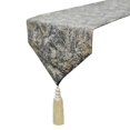 thumbnail image 1 of The HomeCentric Designer Silver Table Runner 4 Seater Table Runner (14 x 48 inch), Foil, Textured, Tassel, Jacquard fabric Table Linen, Abstract Pattern Modern Style - Silvery Stardust, 1 of 10