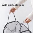 thumbnail image 4 of EGNMCR Organisateurs et Rangement de Garde-Robe, Panier à Linge Sale Pliable Panier à Linge Sale en Maille à Trois Côtés Panier à Linge Sale Respirant Cadre de Rangement pour Linge Sale Panier de Rangement pour Linge Panier à Lessive, 4 of 6