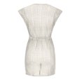 thumbnail image 4 of Maillots de Bain Grande Taille pour Femmes Mode Col Rond Manches Courtes Ample Ajouré Blouse de Maillot de Bain de Plage en Liquidation, 4 of 5