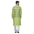 thumbnail image 3 of Atasi Ethnic Kurta Churidar Pajama Set With Printed Nehru Jacket Set For Mens, 3 of 3