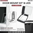 thumbnail image 3 of Rev-A-Shelf Poubelle Coulissante Simple de 35 Qt pour Armoire de Cuisine, RV-12PB, 3 of 6