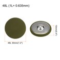 thumbnail image 2 of Unique Bargains 10pcs 48L Fabric Cloth Covered Button 30mm Round Metal Shank Sewing Buttons for Suits Dress Blouses, Navy Green, 2 of 5