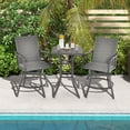 thumbnail image 4 of Costway Table de Bar de Patio de 24 Pouces avec Plateau en Aluminium et Patins de Pieds Ajustables pour Balcon, 4 of 6