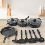 Thirteen Piece Cookware Set Soup Pot Milk Pan Frying Pan Non-Stick Spatula Set Maifan Stoneware Multi-Piece Set