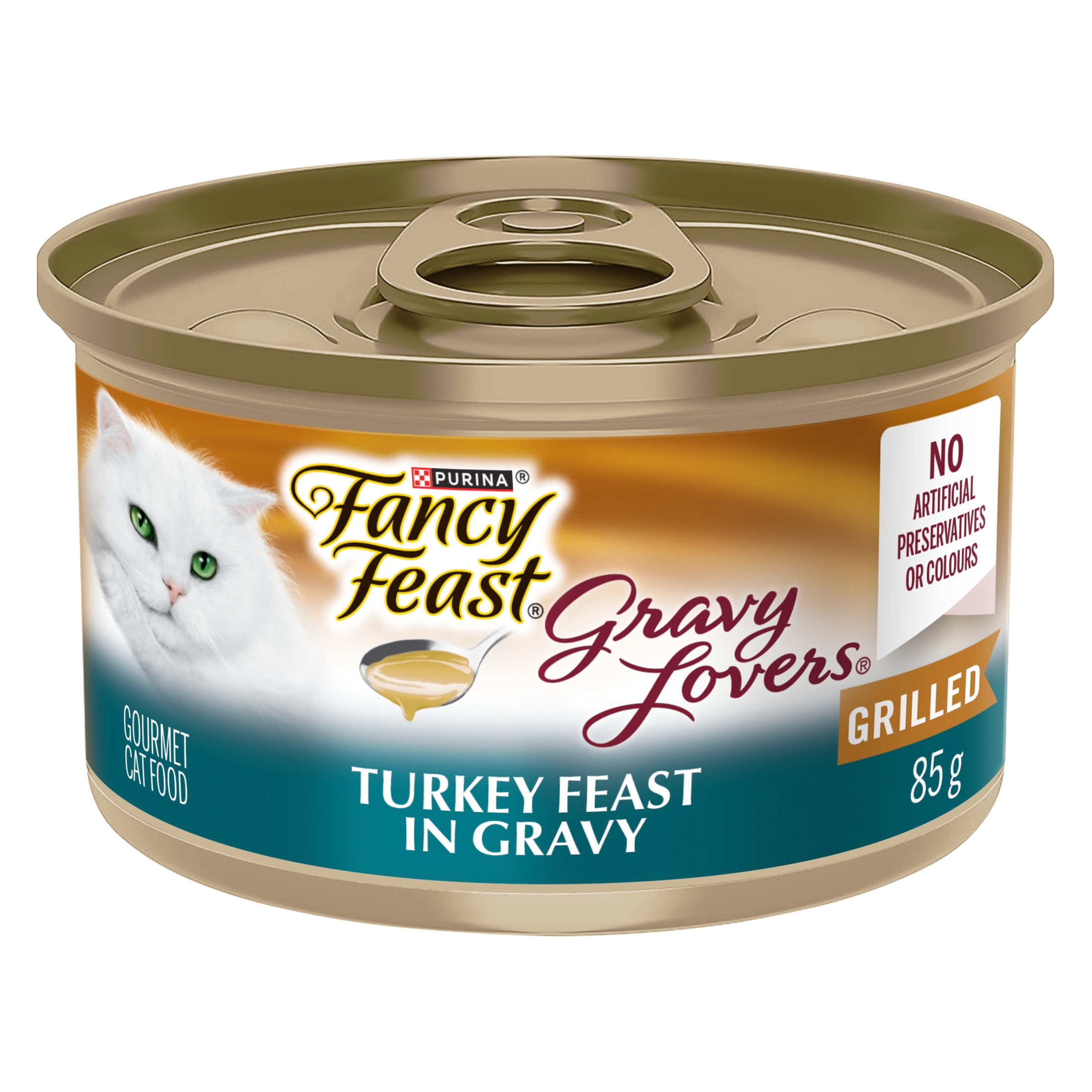 Fancy Feast Gravy Lovers Turkey Feast in Roasted Turkey Flavour Gravy, Wet Cat Food 85g