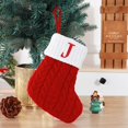 thumbnail image 3 of zanvin Christmas Decor, Cute Letters Christmas Stocking Decoration Christmas Tree Pendant Christmas Style Wool Knitted Socks Decoration Props, Christmas Gifts, 3 of 3