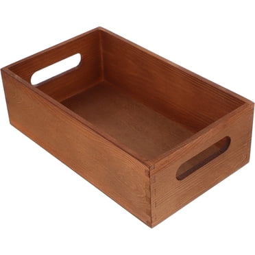 Miangastore Wooden Crate Box Multi-Use Home Organization 1Pcs 9.8x5.9x3.1in