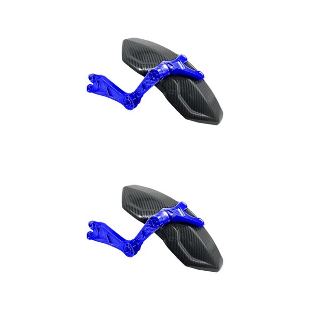 Decodeary Carbon Fiber Motorcycle Rear Wheel Fender Mudflap for Niu Technologies Sleek and Reliable 2nd Generation Blue 2Set