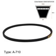 thumbnail image 2 of Unique Bargains A710 Rubber Transmission Drive Belt V-Belt 710mm Inner Girth for Washing Machine, 2 of 2