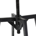 thumbnail image 4 of Miliies Smooth Back and Adjustable Rustic Industrial Bar Stool with Backrest and Solid Wood Seat - Swivel Counter Height Stool for Kitchen Island, Home Bar, and Dining Spaces, 4 of 7