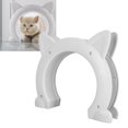 thumbnail image 1 of Porte Intérieure pour Chat, Porte Trou pour Chat à Installation Facile en ABS pour Mur Blanc,Noir,Brun, 1 of 8