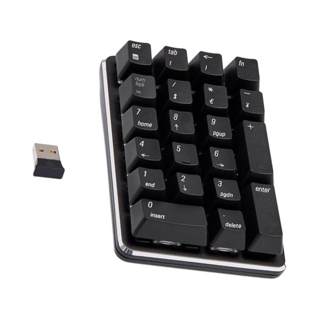Mini Clavier Intelligent 2.4G 21 Touches pour Ordinateur Portable switch Marron