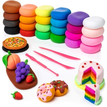 Fuebueo Pâte à Modeler pour Enfants 24 Couleurs Argile Magique de Modelage Bricolage avec Outils, Jouets Cadeaux pour Garçons Filles Enfants de 3 4 5 6 7 8+ Ans