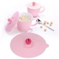 thumbnail image 4 of Teacup Lid, Strong Toughness Fine Workmanship Cup Lid  For Ceramic Cup For Mug Cup Teacup Pink, 4 of 8