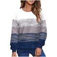thumbnail image 1 of Besolor Hauts de Printemps et d'Automne pour Femmes, Tendance, Imprimé, Col Rond, Manches Longues, Chemise Décontractée Ample, Chandail Blouse pour Dames, 1 of 6