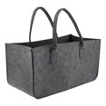 thumbnail image 1 of Folding Storage Bin, Storage Basket with Handles, Organizing Toys, Clothes, dark gray, 1 of 9