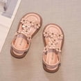 thumbnail image 2 of MIASHUI Sandales pour Filles à Bout Ouvert Fleur Été Extérieur Plage Chaussures de Robe, Rose, 9,5-10 Ans, 2 of 4
