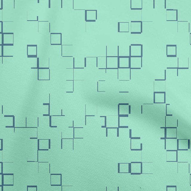 oneOone Cotton Poplin Light Mint Green Fabric Geometric Sewing Craft Projects Fabric Prints By Yard 56 Inch Wide