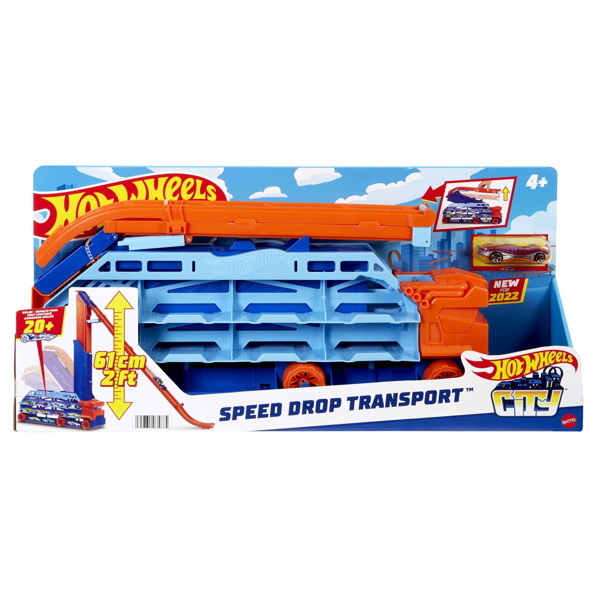 Hot Wheels Transporteur Avec Pente De Vitesse