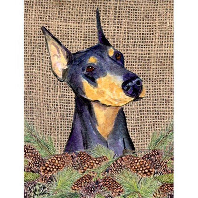 Carolines Treasures SS4085CHF 28 x 40 In. Doberman Flag Canvas- House Size
