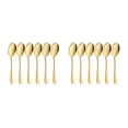 thumbnail image 3 of Youkk Ensemble de 6 Pcs Cuillères de Service Durables en Acier Inoxydable Ensembles pour Acier Inoxydable Durable Ensemble Cuillères en Acier Inoxydable Doré 2Ensemble, 3 of 6