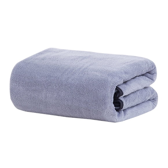 Cagogo Large Bath Towel Velvet Adult Quick Dry Absorbent Coral Fleece Bath Towels, Soft Cozy Oversized 70x140 cm Wrap Blanket for Bathroom Swimming Pool Gym Spa Home