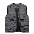 thumbnail image 1 of Styesk Jackets for Men Men's Work Clothes Jacket Solid Color Stand Collar Multiple Pockets Outdoor Sports Photography Coat, 1 of 2