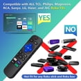 thumbnail image 4 of Replacement Remote for Roku TCL, Philips, JVC, RCA, Magnavox, Sanyo, LG, Haier Roku TVs, with Apple TV+, Netflix, Disney+, Hulu Buttons, 4 of 7