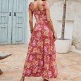 thumbnail image 4 of SMihono Robe d'Été pour Femmes Grande Taille Mode Femmes Été Décontractée Imprimé Camis Sans Manches Bandage Gilet Longue Robe, 4 of 7