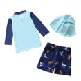 thumbnail image 3 of JTieacloth Boys UPF 50+ Sun Long Sleeve Swim Shirt And Swim Trunks Two Piece Rash Guard For Kids,Sizes 8-9 Years, 3 of 3
