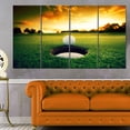 thumbnail image 1 of Design Art Golf Ball near Hole Landscape Artwork Canvas Print, 1 of 3