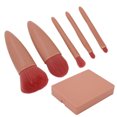 thumbnail image 2 of Easy Taken Travel Makeup Brush Set, Complete Function Cosmetic Brushes Kit Synthetic  Brushes Blending Face Powder Concealer Make Up Brushes 5pcs With Mirror, 2 of 8