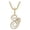 G, variant on Letter Pendant Diamond Necklace Men's Chain Women's Chain Pendant Capital Letter Pendant Hip Hop Jewelry