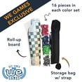 thumbnail image 3 of WE Games Four Player Chess Set - Roll Up Vinyl Chess Board with 4 Chess Pieces Sets in Unique Colors, 4 Player Game, 3 of 10
