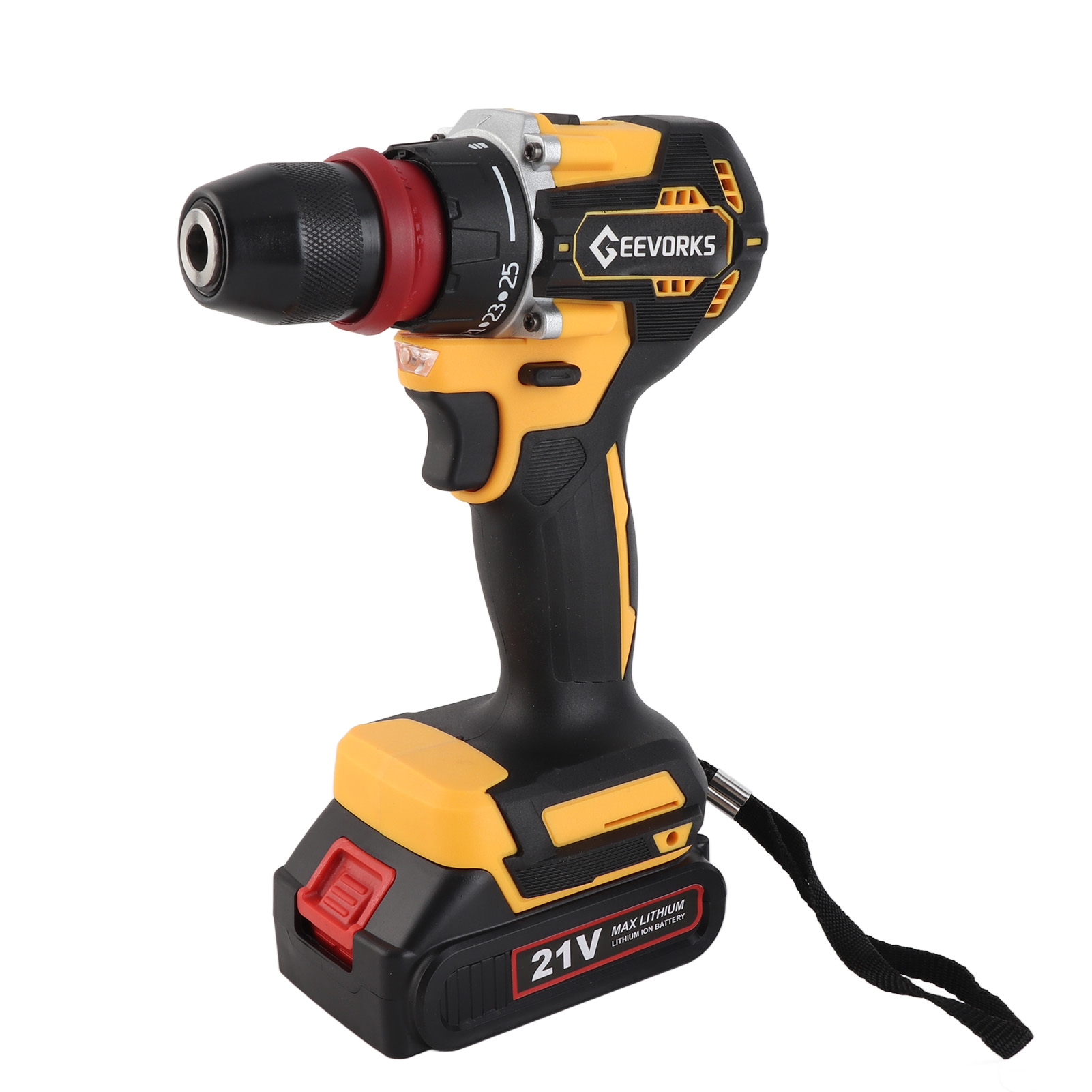 Drill 21V Drill Electric Screwdriver Multi Function Power Tool High Torsion Brushless Motor Practical Screw Driver for Home Appliances Furniture Installation Automotive Electronics