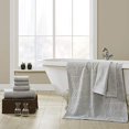 thumbnail image 5 of Amrapur Overseas 6-Piece Yarn Dyed Diamond Gate Jacquard Towel Set, Silver, 5 of 5
