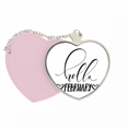 thumbnail image 1 of Hello February Quote Handwrite Mirror Travel Purse Makeup Heart Pink, 1 of 4
