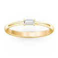 thumbnail image 2 of East-West Stackable Baguette Ring in 10K Yellow Gold, 2 of 3