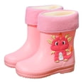 thumbnail image 3 of Stylish Girls Boots - Boot for Girls Rain Girls Kids Short Rain Boots Kids Booties for Girls Rain Leopard for Ankle Comfort -On Commander Rain Big Design Durable Rubber Rainboots Dress, 3 of 5
