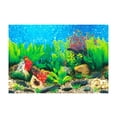 thumbnail image 2 of CBFFDC Easy to Apply Fish Backdrop Double Sided 3D Aquarium Background Clear Print Underwater World Fish Tank Decoration Poster, 2 of 7