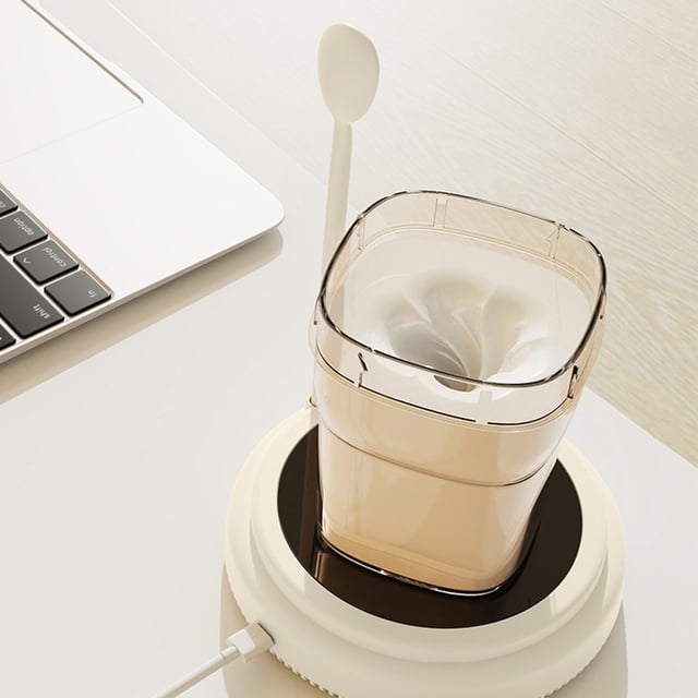 Rechargeable Automatic Magnetic Self Stirring Coffee Stirrer, USB Charging, Powerful Motor, Timing Gears, Suitable for Office Kitchen Travel Coffee Tea Hot Chocolate Milk