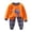 Orange, variant on Qopobobo Newborn Outfit Children's Thermal Underwear Set With Three Of Cotton And Thickened Fabric For Men And Women's And Winter Home Wear Baby's Clothing Grey,18-24 Months
