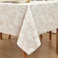 thumbnail image 2 of Fall Sunflower Vinyl Tablecloth Rectangle Plastic PVC Oilcloth Tablecloths Wipeable Table Cloth Cover for Foot Folding Tables Kitchen Dining Room Table Crafting x, 2 of 9