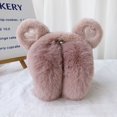 thumbnail image 1 of Cache-Oreilles d'Hiver Chauds en Peluche Épaisse Douce Protège-Oreilles Chauds (Rose Foncé), 1 of 7
