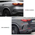 thumbnail image 3 of 1 Pair Rear Bumper Spoiler Air Vent Cover, ABS Rear Bumper Spoiler Side Canard, Improved Aerodynamics, Replacement for  GLC Class X254 Line 2023+, 3 of 8