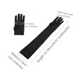 thumbnail image 3 of Unique Bargains Paires de Gants à Doigts Complets Extensibles pour Femmes, Longueur Opéra, 3 of 4