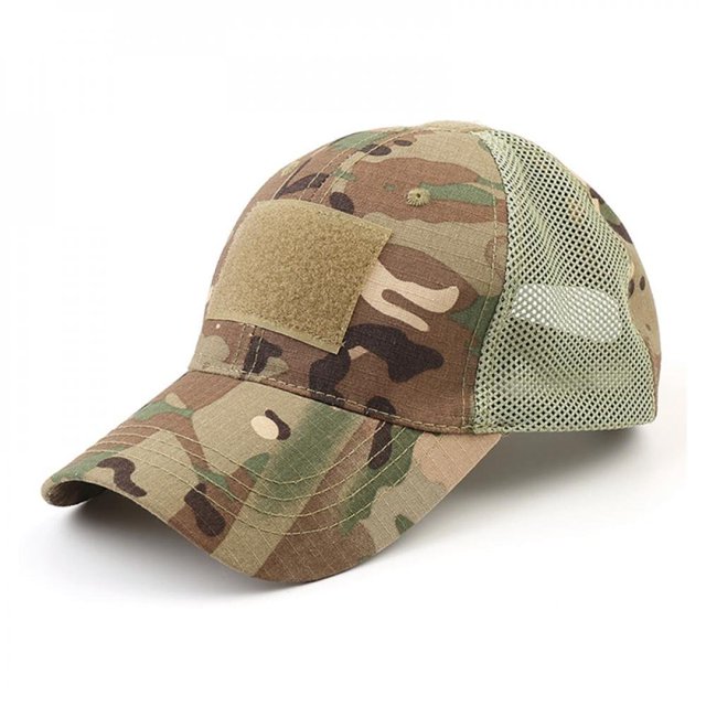 Chapeau de Baseball Randonnée Camping Réglable Chapeau à Pointes Maille Conception Coton Chapeau de Baseball